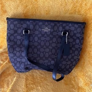 Coach purse black and grey